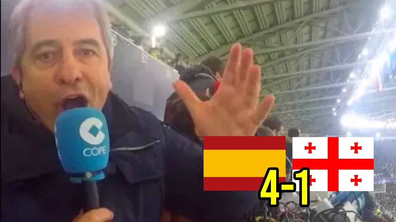 ¡LOCURA CON ESPAÑA! Así narró el España 4-1 Georgia Manolo Lama en Tiempo de Juego COPE