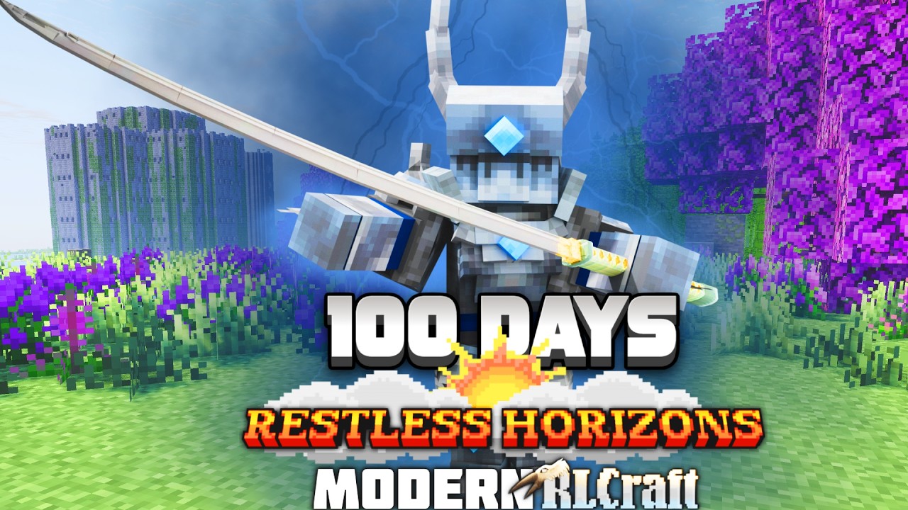 I Survived 100 Days in RLCraft Restless Horizons but I'm OP!
