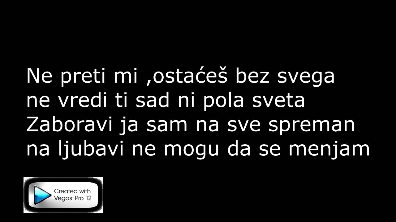 VLADA MATOVIC-Ne preti mi (Lyrics)