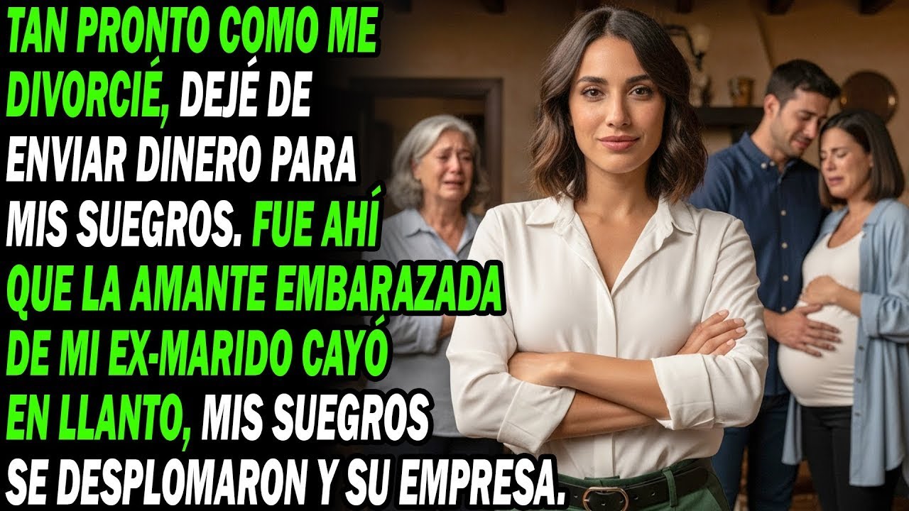 Tras Divorciarme, Dejé De Enviar Dinero.😭💸 La Amante Embarazada De Mi Ex Se Derrumbó Llorando