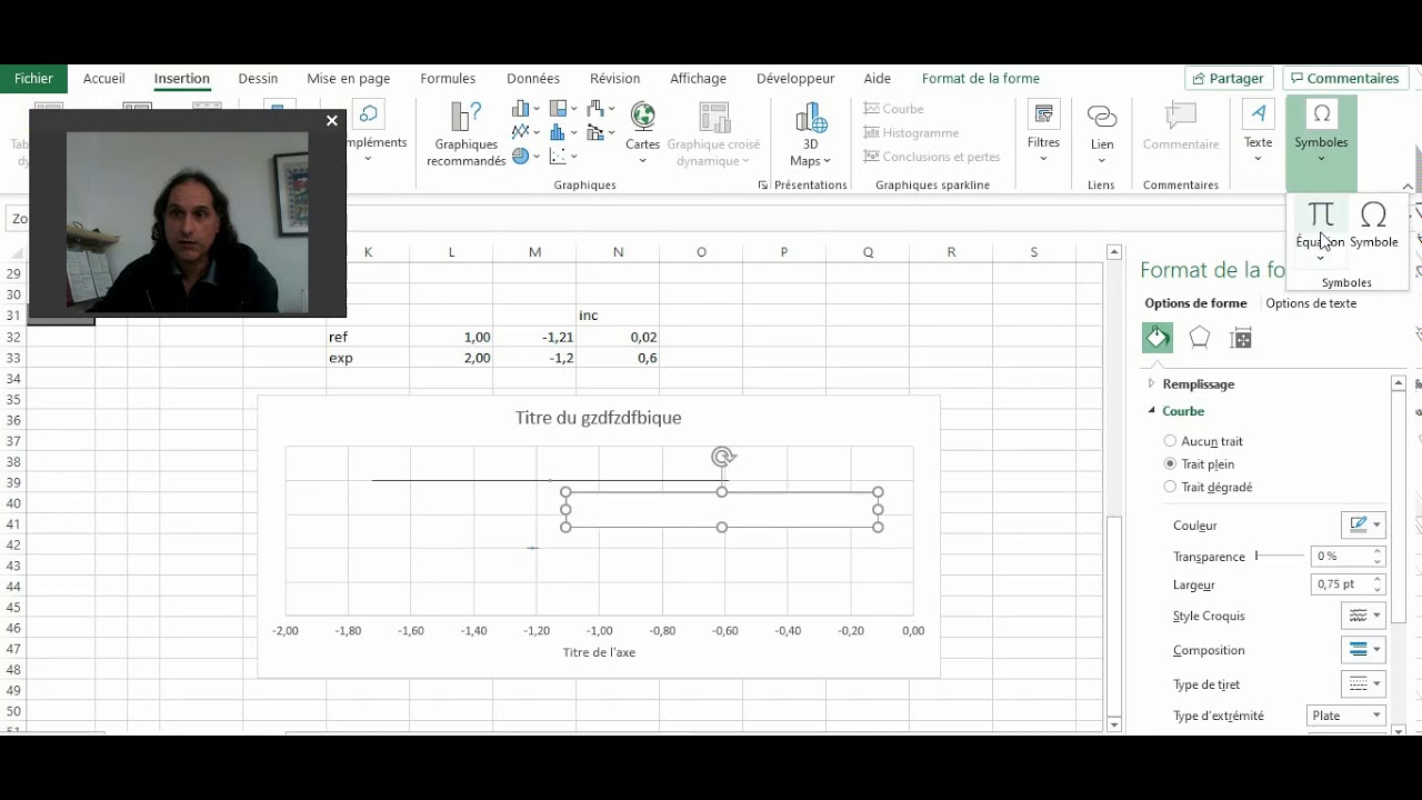 Diagramme de comparaison dans EXCEL