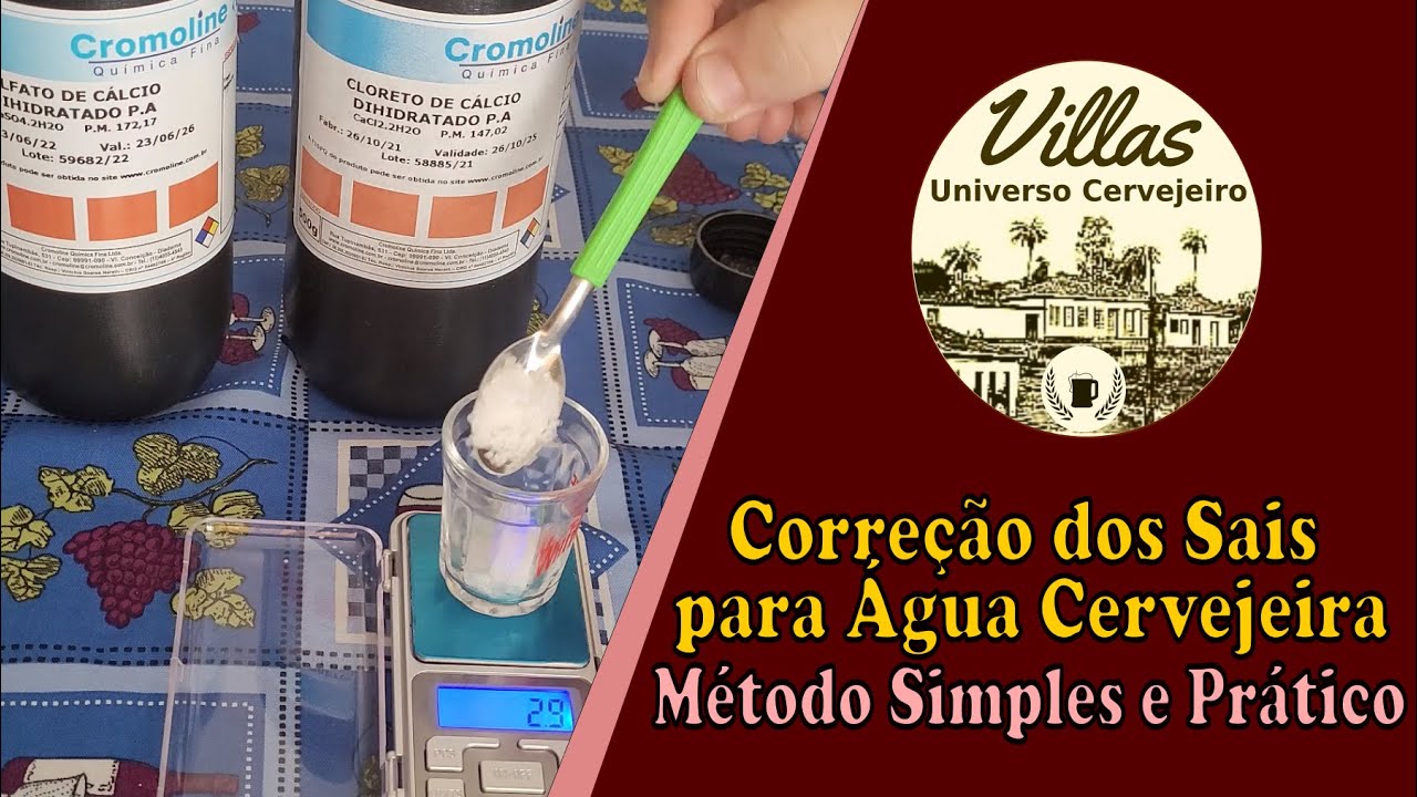 #107 - Correção dos Sais para Água Cervejeira: Método Simples e Prático