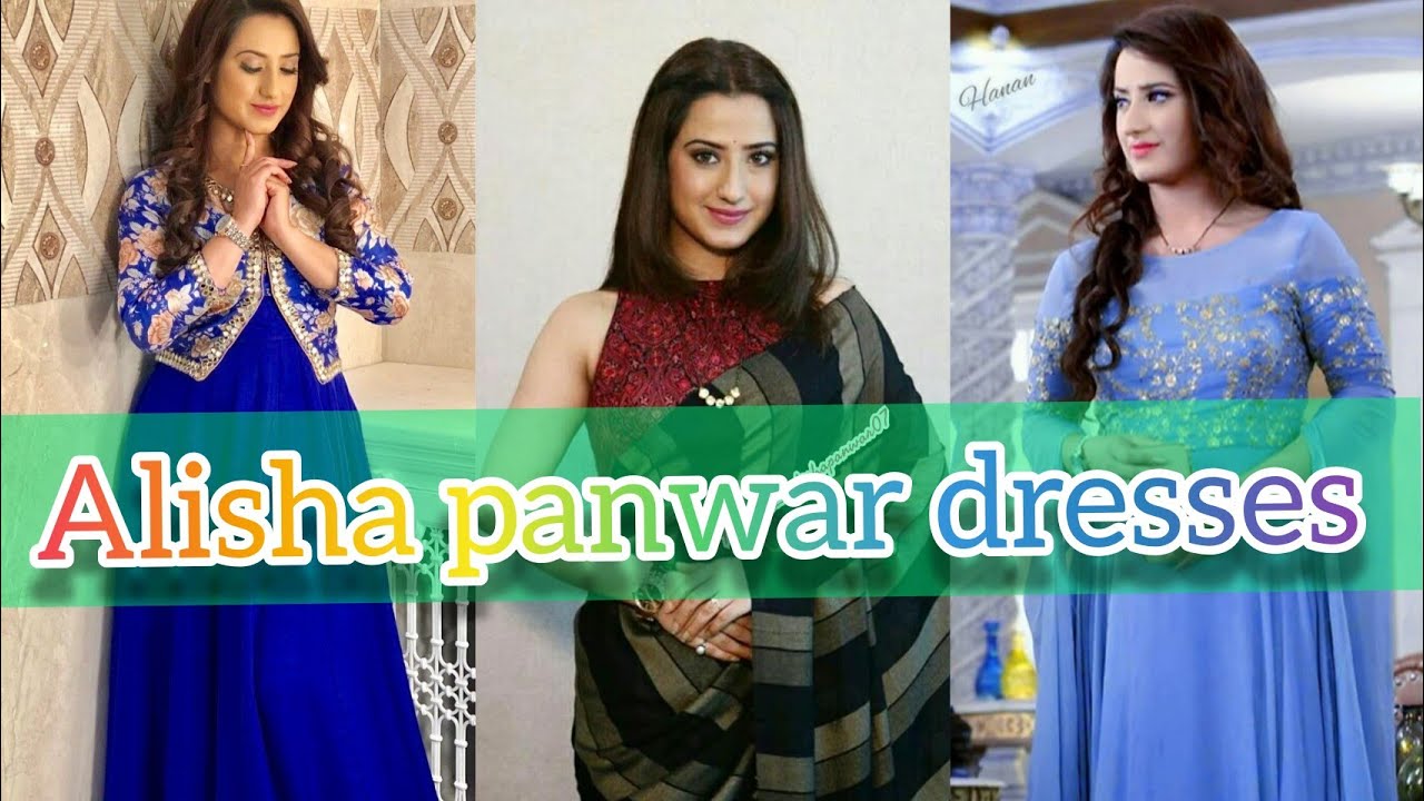 Indian actress Alisha panwar dress designs|long maxi and saree designs