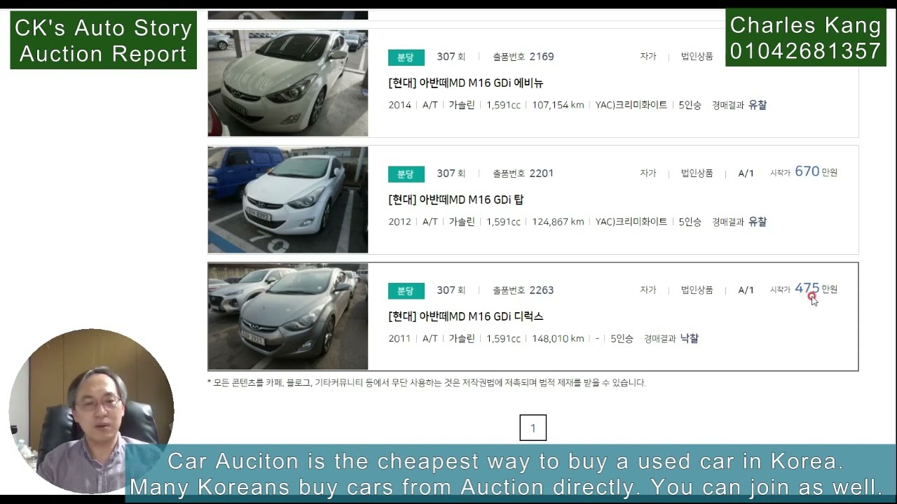 Auction Report of Bundang Hyundai Glovis on Feb. 15, 2022, Korean used car, buy and sell, export