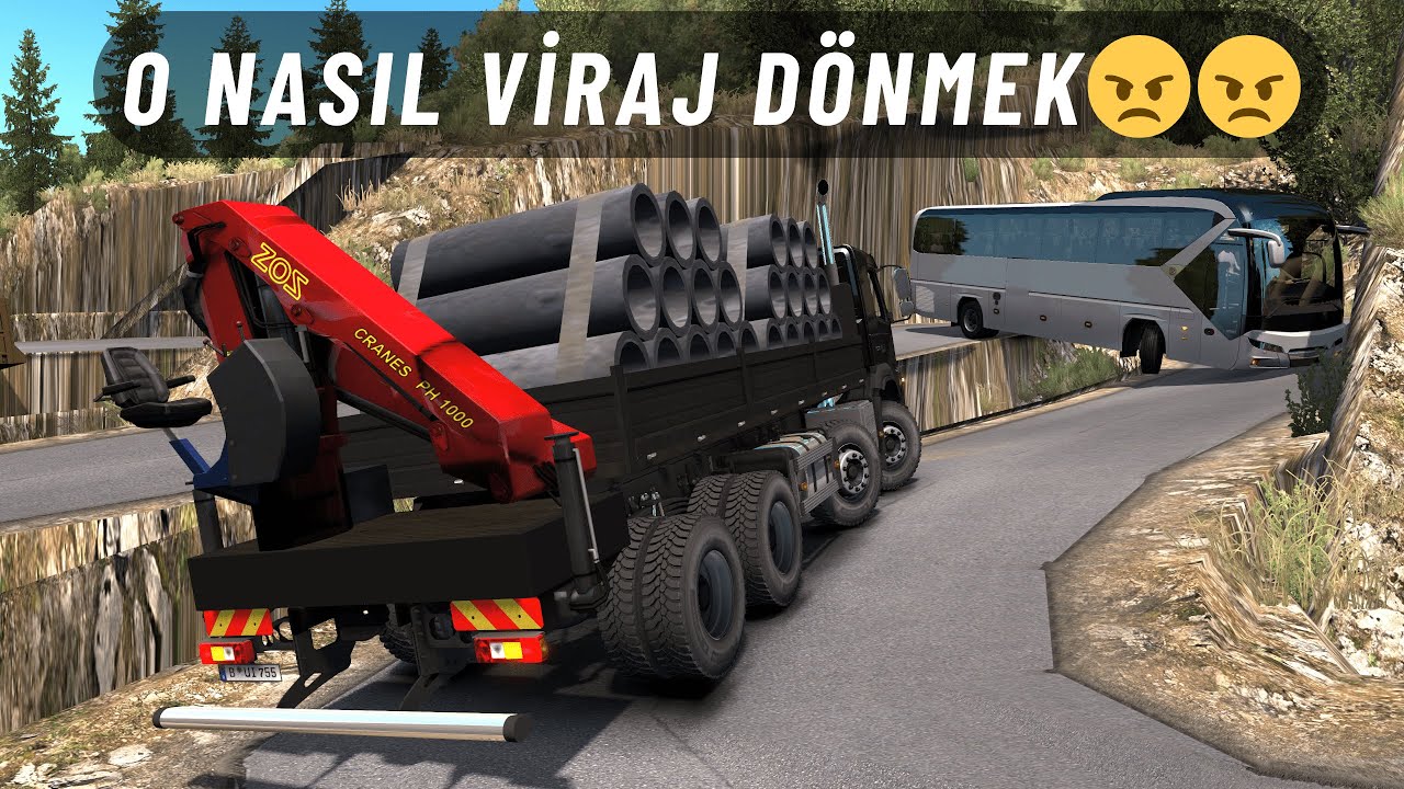 DÜNYANIN EN VİRAJLI YOLUNA BORU DÖŞEMEYE GİDİYORUZ 🚀🚀 VOLVO FMX KIPPER - ETS 2 MOD