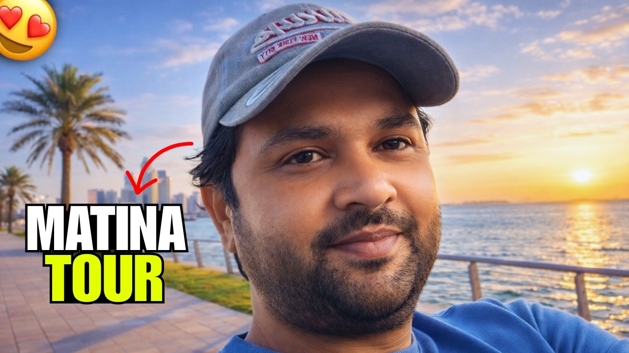 Matina Tour Dubai Beach Sunset | Beautiful Evening Walk & City View