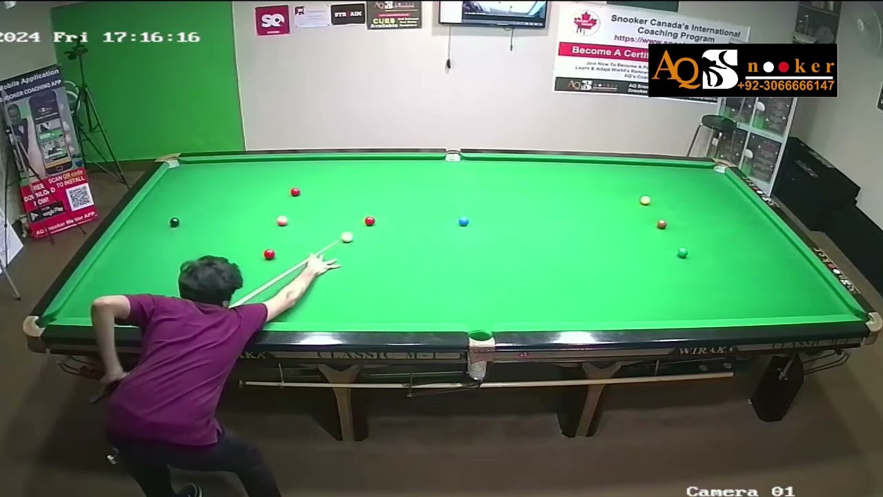 Tough Practice Clearance By M. Ali, AQ Snooker 2024Join AQ Snooker Online Coaching Course #fyp