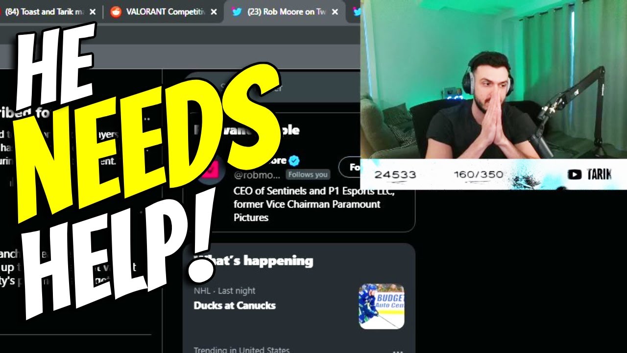 Tarik reacts to SEN Sick getting HELP from Sentinels