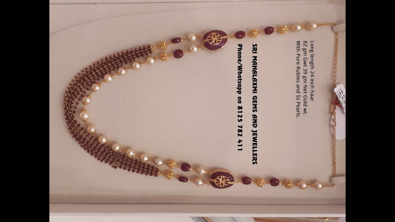 EPISODE=915 Designer Gold Pearl Long Chain Designs