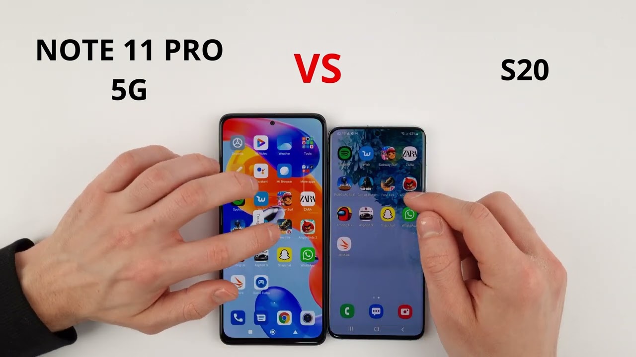 Xiaomi Redmi Note 11 Pro 5G vs S20 SPEED TEST
