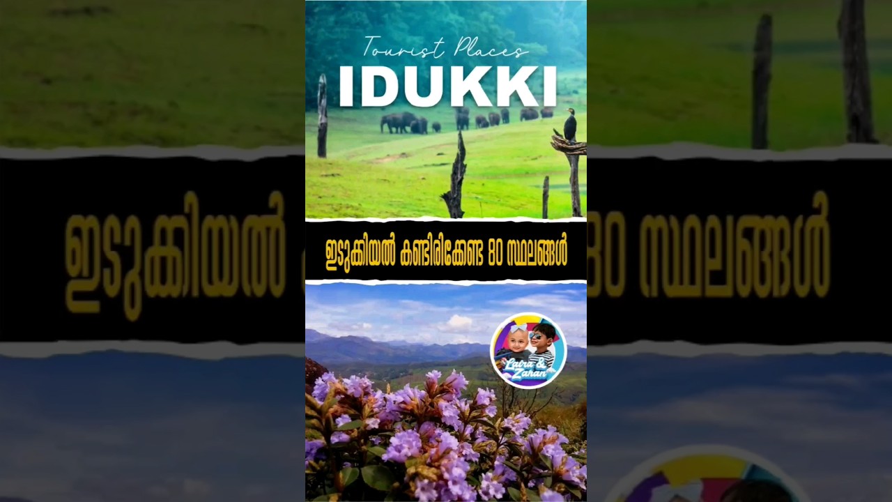 Idukki Tourist Places l Top 80 Places to visit in Idukki, Kerala, Munnar, Vagamon, Kanthalloor