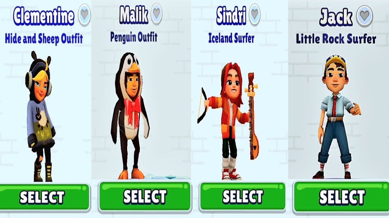 Subway Surfers : Clementine | Malik | Sindri | Jack Character GamePlay