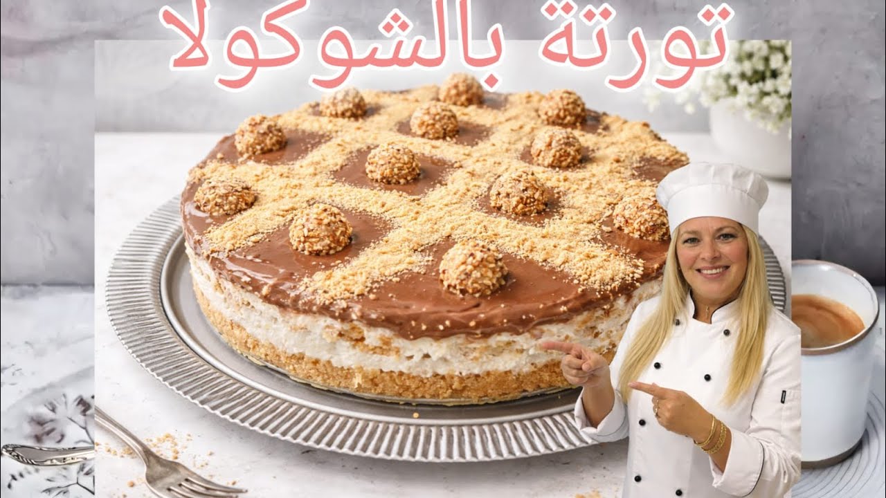 تورتة البسكوت اللذيذة بدون بيض و طحين و فرن بطريقة سهلة و مكونات 🎂بسيطة 