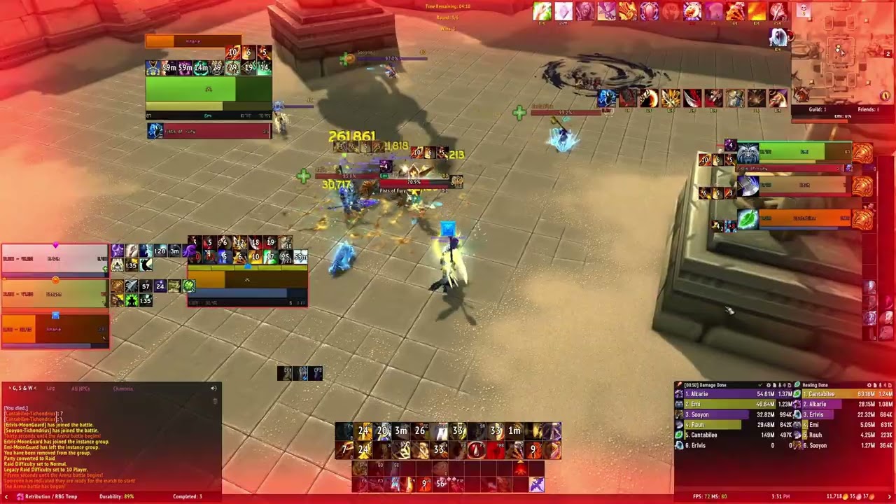 TWW Season 3 opening Solo Shuffle as Ret 3-3 insane Priest Ray of Hope