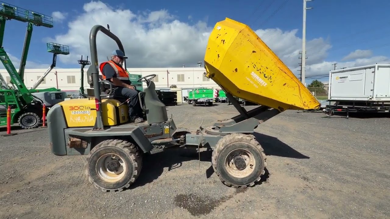 Lot 17 2021 Wacker Model 3001 3-Ton Four-Wheel Dumper Sunbelt Hawaii Auction OahuAuctions.com