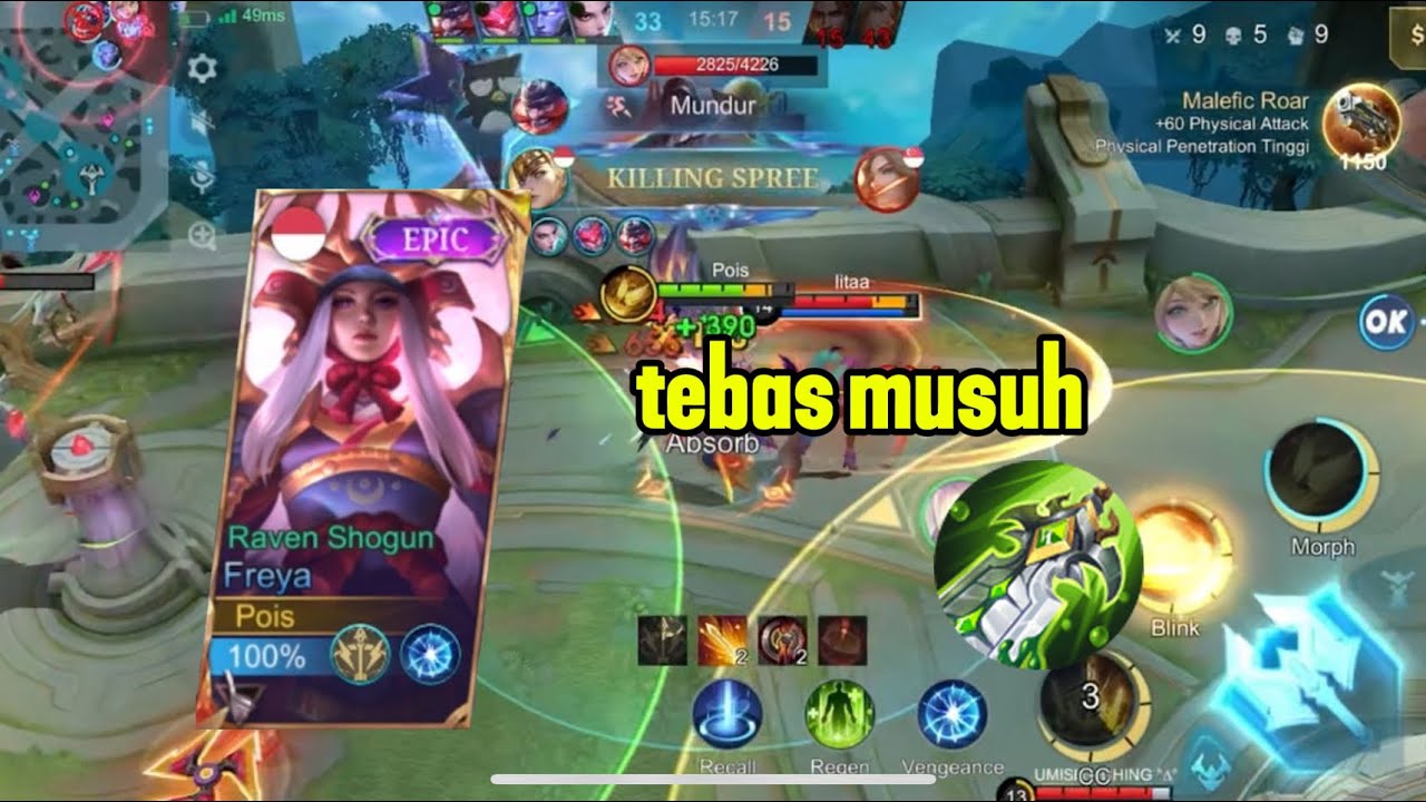 freya versus zilong satu lane, freya late game nya gilakkk sakit parah 🔥🔥