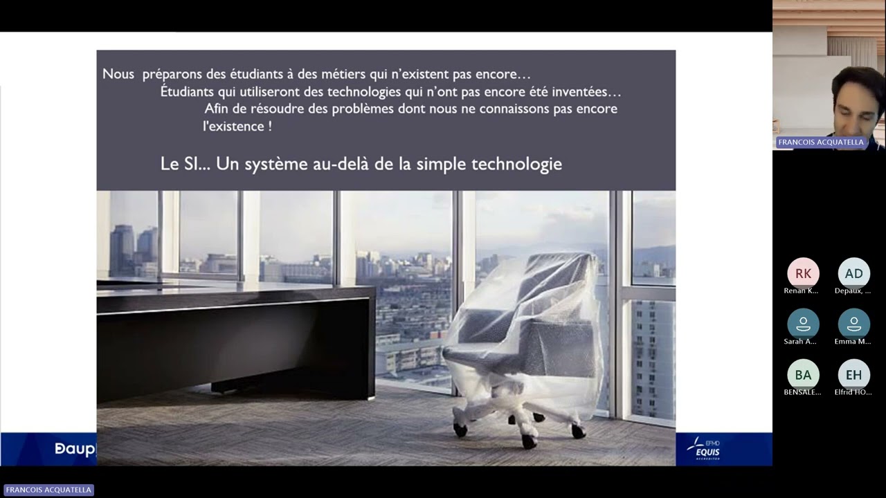REPLAY - Journée des Masters - M2 Systèmes d'information de l'entreprise étendue : audit & conseil