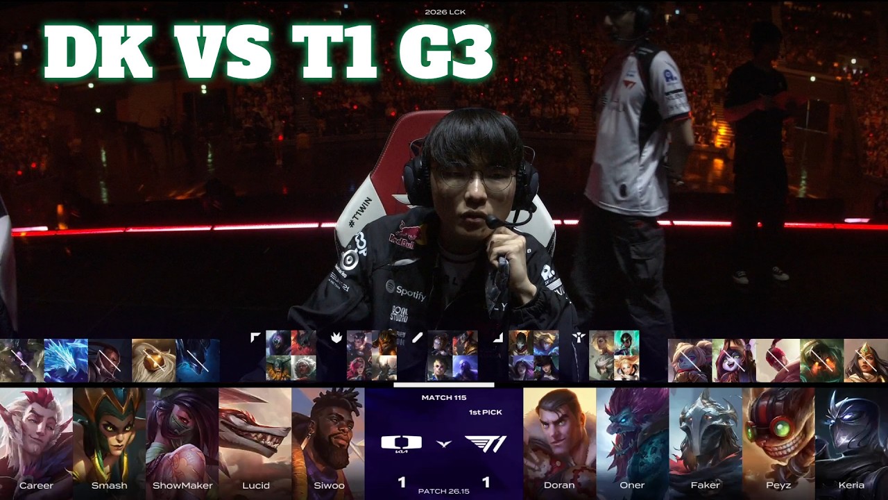 DK vs T1 Game 3 | LCK 2026 Rounds 3-4 Week 12 Day 3 | Dplus Kia vs T1 G3
