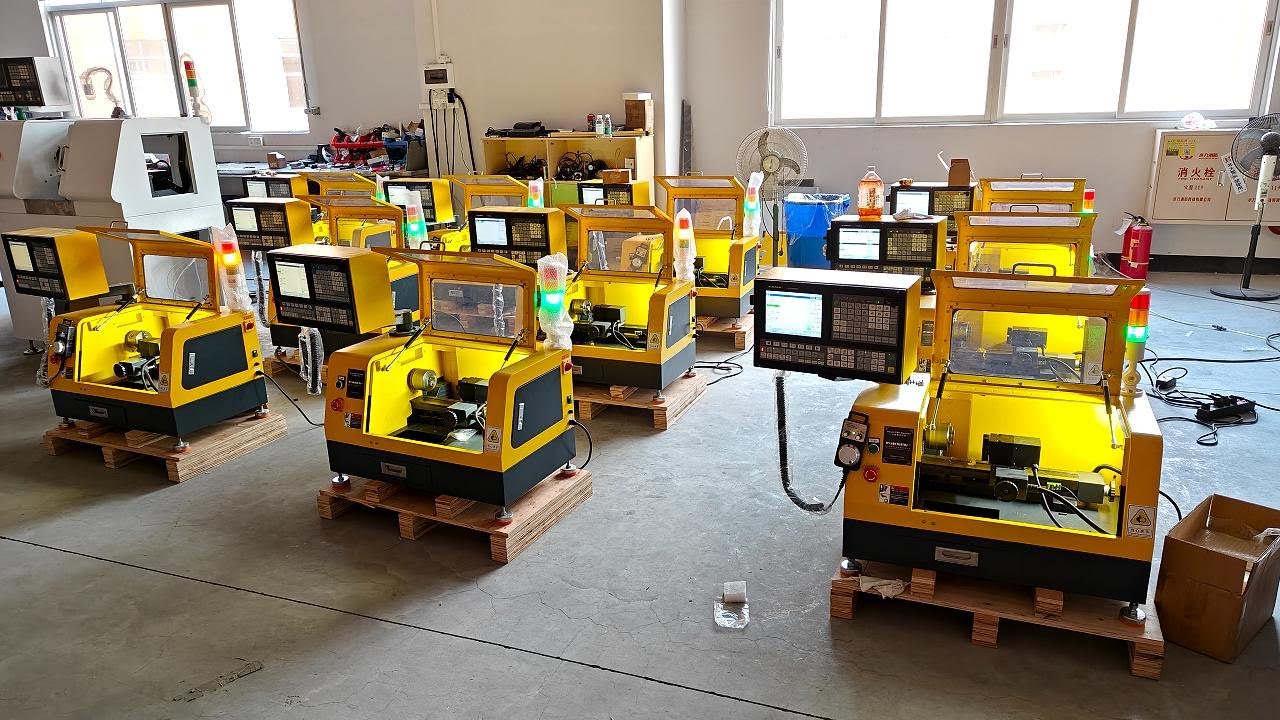 Small CNC Lathe, Big Results: Watch 4-Tool Precision in Action!