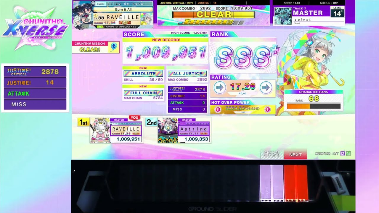 [CHUNITHM] χρόνος MASTER ALL JUSTICE!