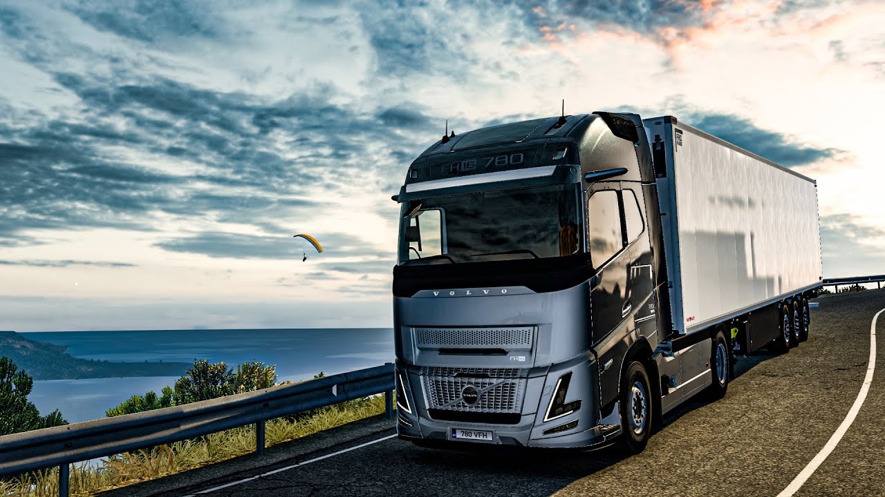 ETS2 - New Volvo FH Aero in Albanian Alps - Winding Road To Greece - AMAZING Scenery