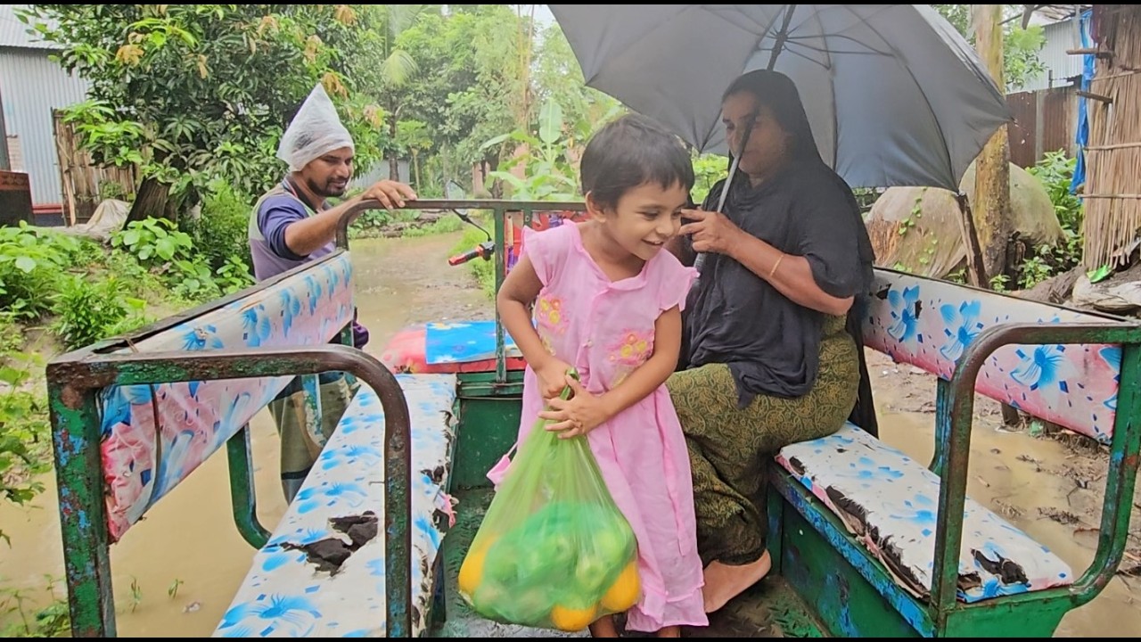 তারা খুব অসুস্থ তাই ওকে দেখতে গেলাম | Village life with Shampa