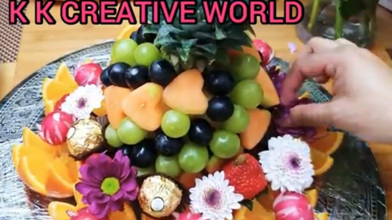 How to decorate a Pineapple/ Pineapple Decoration ideas/Tutorial/Fruit Carving ideas/ Food Art.