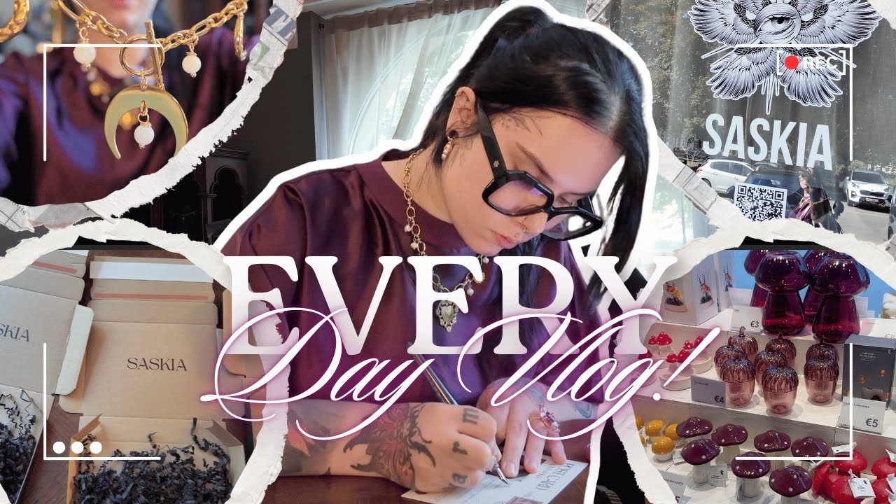 DAILY VLOG : Ma vie de cr&eacute;atrice, une journ&eacute;e chill au bureau 👩🏻&zwj;🎨💍