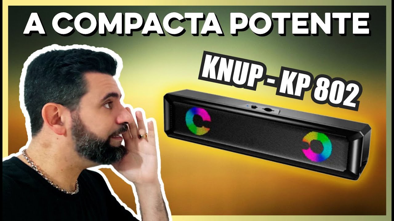 MINI SOUNDBAR KNUP KP 802 - BARATA E BONITA ! MENOS DE R$50 REAIS !!!