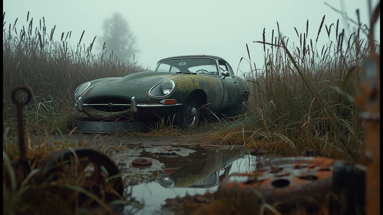 Abandoned Jaguar E-Type Series 1 (1961) — Full ASMR Restoration in British Racing Green