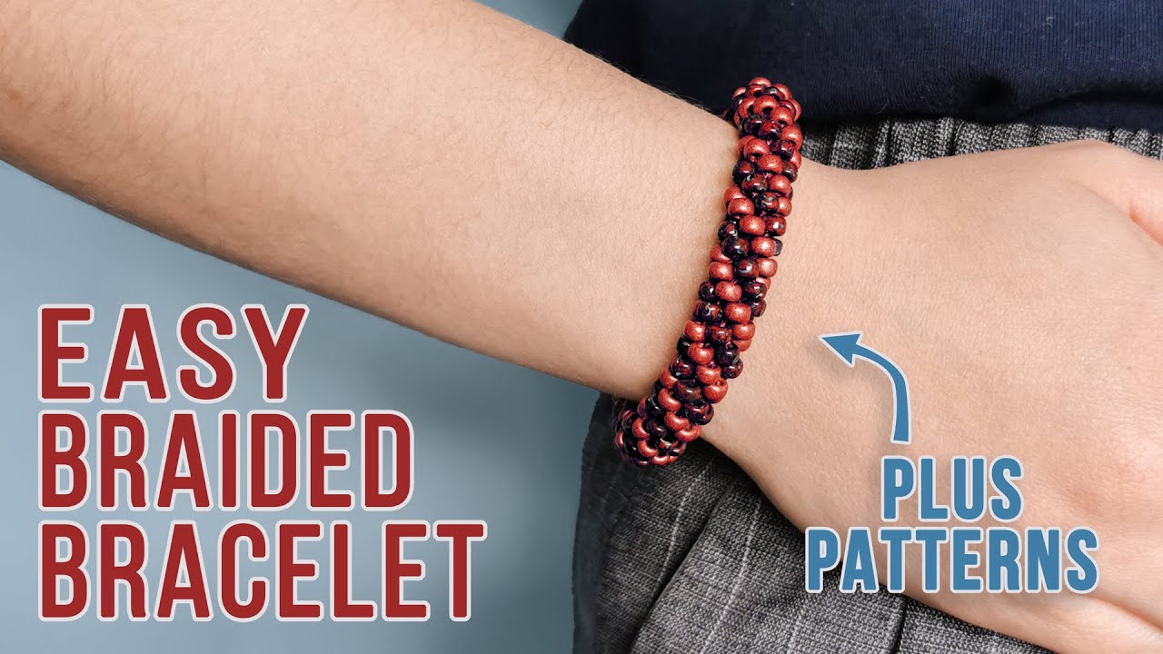 How to Make a Kumihimo Beaded Bracelet with Size 6 Seed Beads