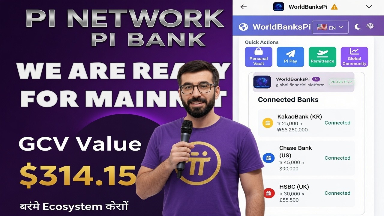 Pi Network Update: Pi Network CONFIRMED - Two Prices Exist! Market vs $314,159 GCV