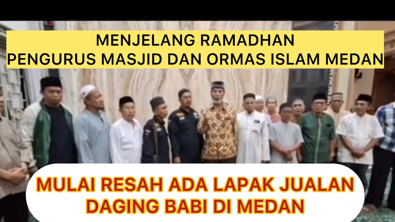 PENGURUS MASJID MEDAN, RESAH ADA JUALAN B4B1  DI PINGGIR JALAN