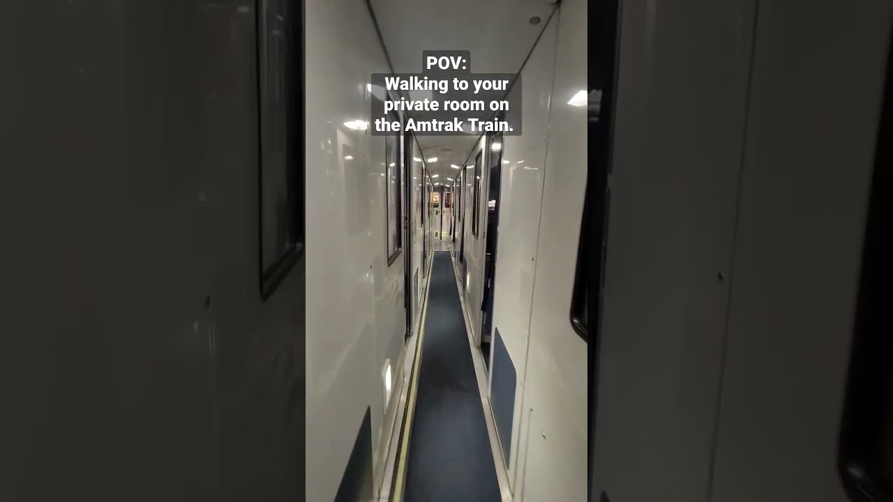 Amtrak Roomette Sleeper Cars are amazing 😍🚆  #amtrak #amtraktrain #train #amtraktrains