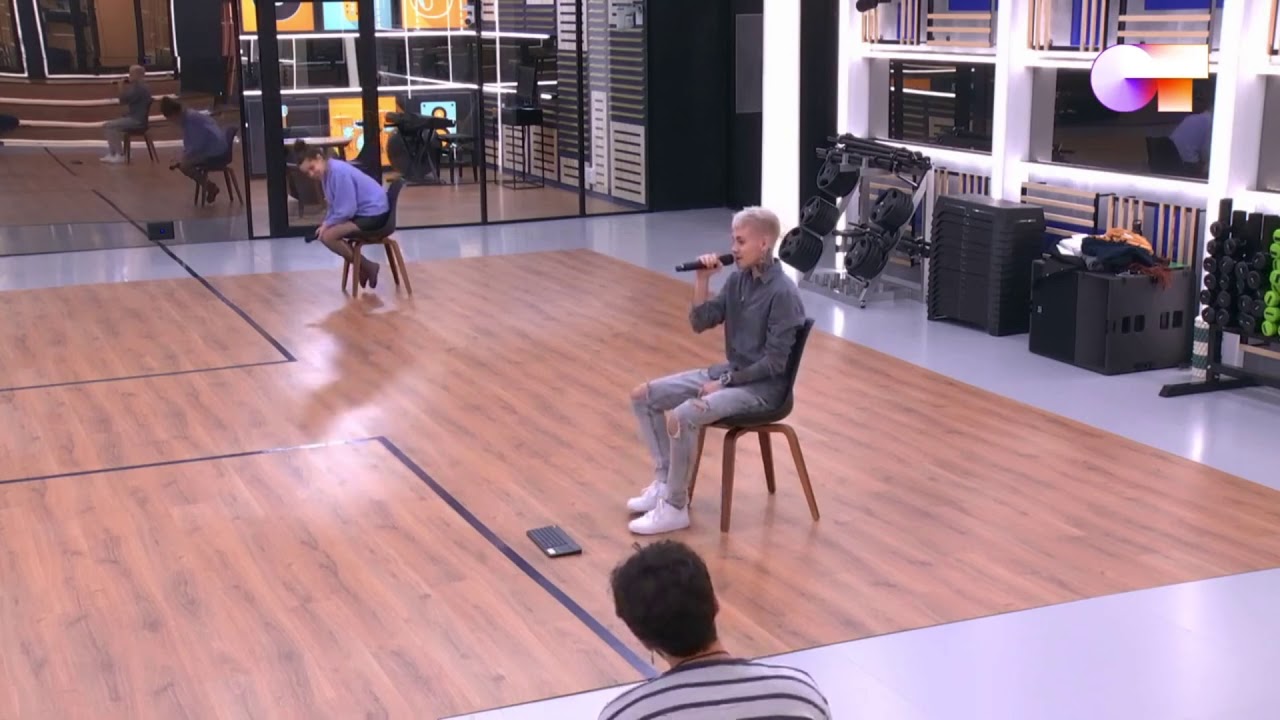 Eva y Hugo OT 2020 ensayando.