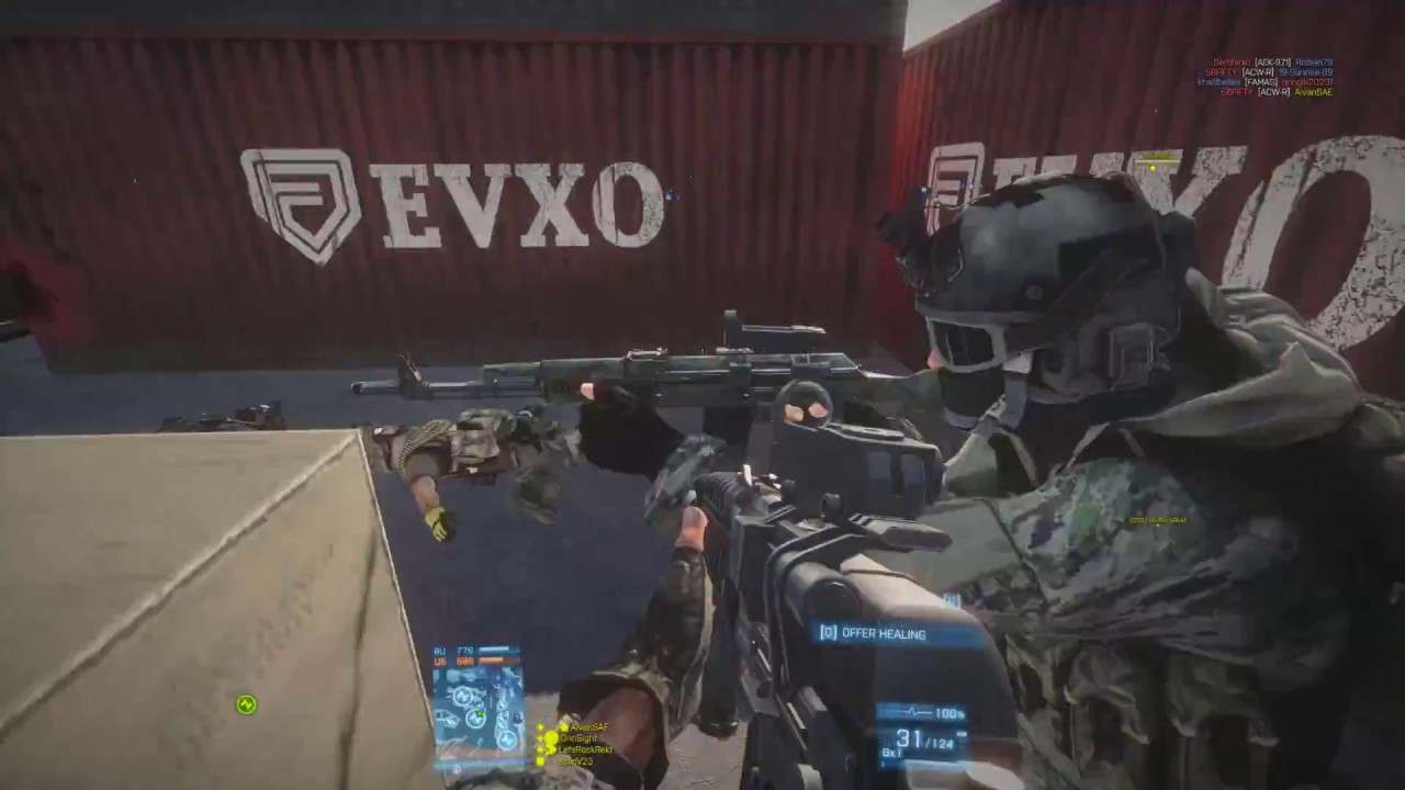 Battlefield 3 AEK-971 95-16 Gameplay