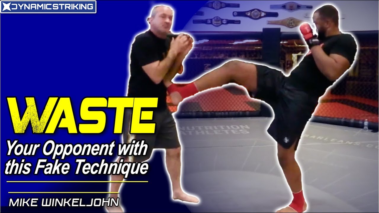 Fake Wide Kick to Midline Kick by Mike Winkeljohn