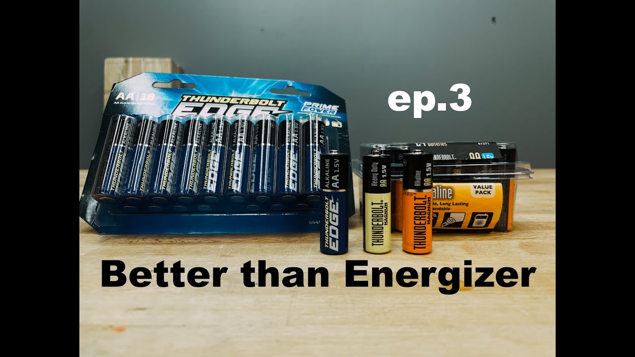 24-51 | Best AA Battery ep.3 | Harbor Freight Thunderbolt Magnum vs Thunderbolt Edge vs Energizer