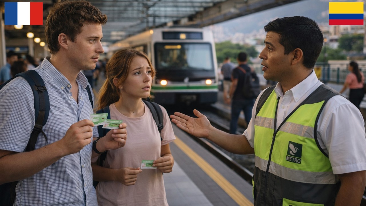 “El Metro va tarde” dice francés; una frase del empleado lo deja rojo ⏰