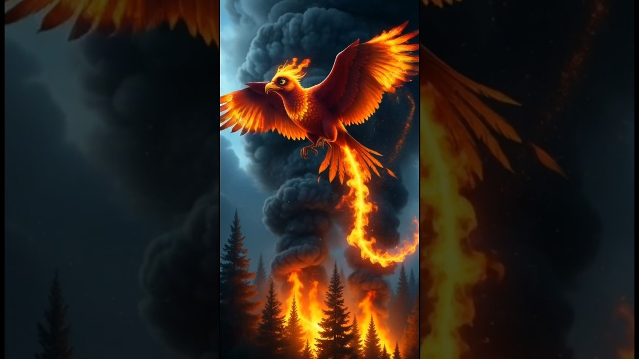 “The Fire Bird Raised by a Hawk | 