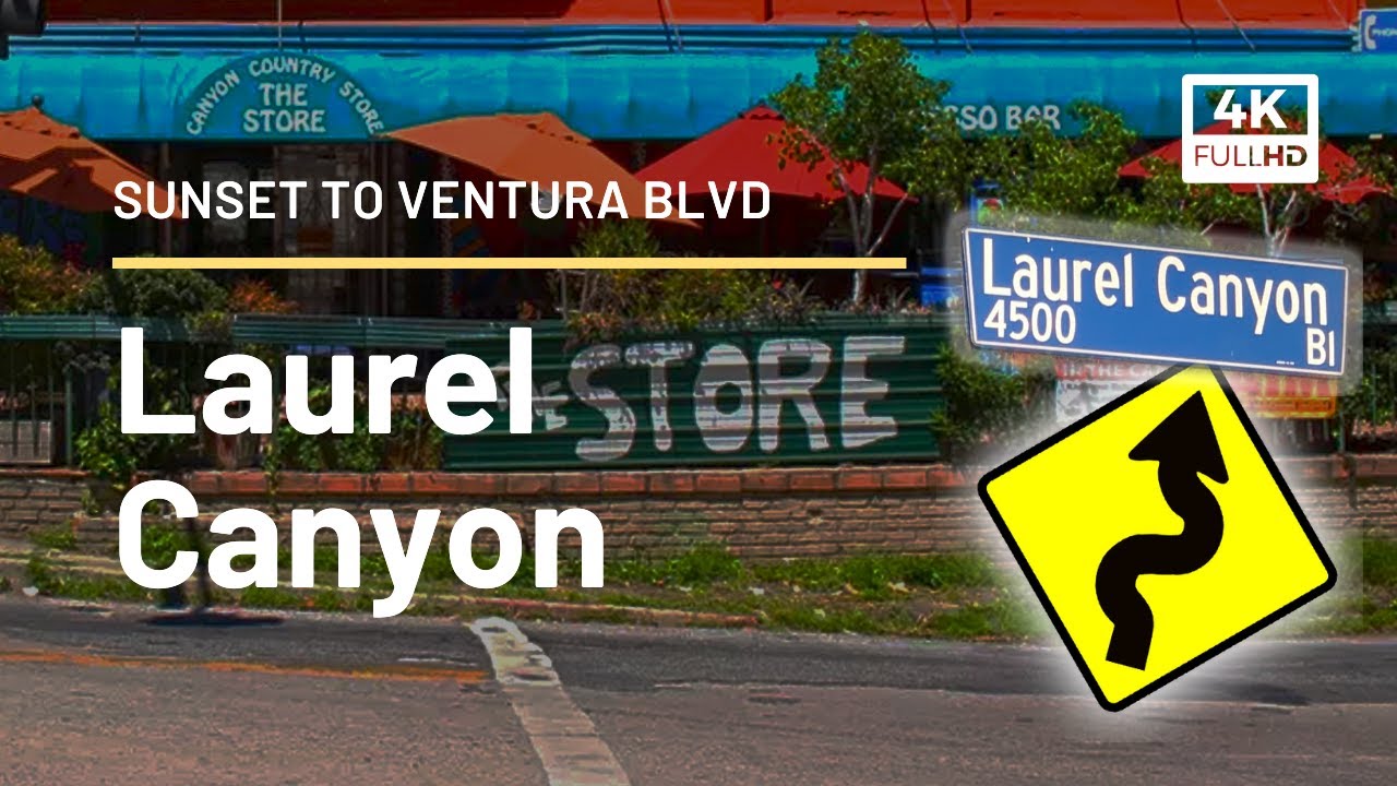 🌄 Driving Laurel Canyon ● Sunset to Ventura Blvd. 🌅  Drive Los Angeles 【4K】【60FPS】