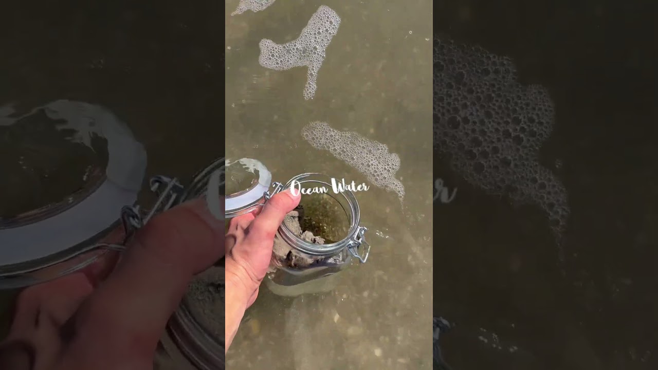 Морская вода и песок в банке. Что произойдет?
