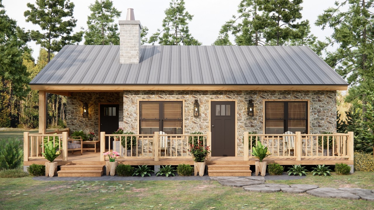 2-Bedroom Cabin Perfection: Designed for Comfort (38'x29')