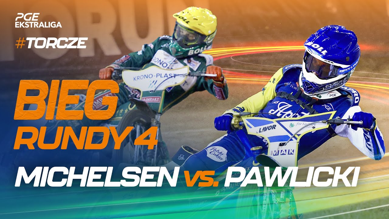 Speedway. Żużel. Mecz: Piotr Pawlicki vs. Mikkel Michelsen (top bieg 4. rundy #TORCZE)