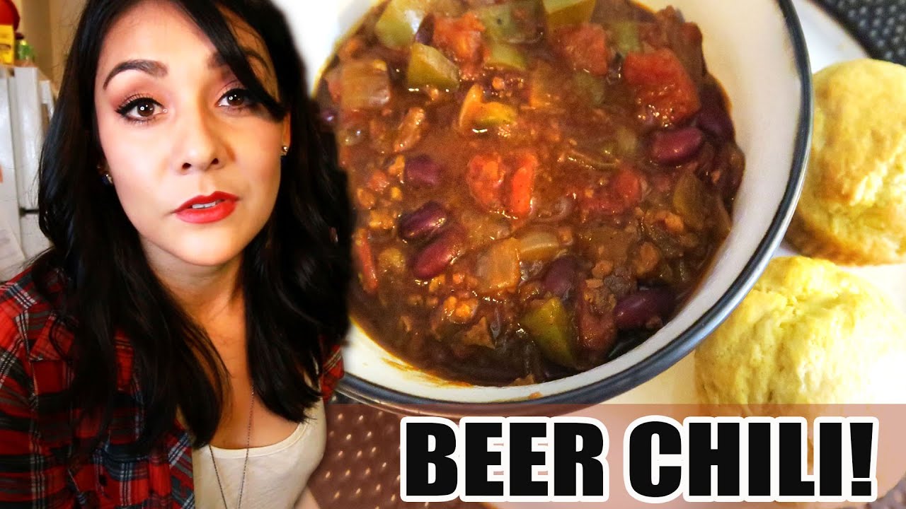 🍻 BEER CHILI AND CORN BREAD! 🍺  #TastyTuesday