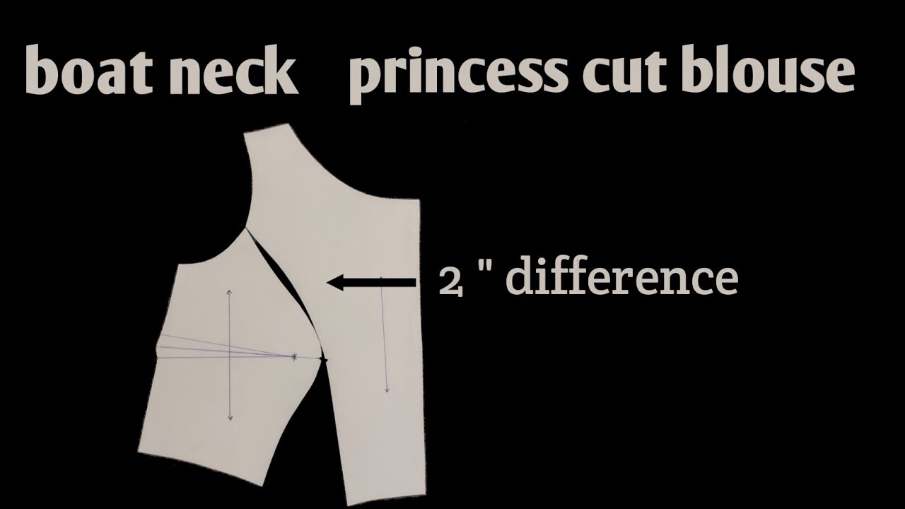 boat neck princess cut blouse cutting/princess cut blouse cutting/shabbir master/boat neck blouse