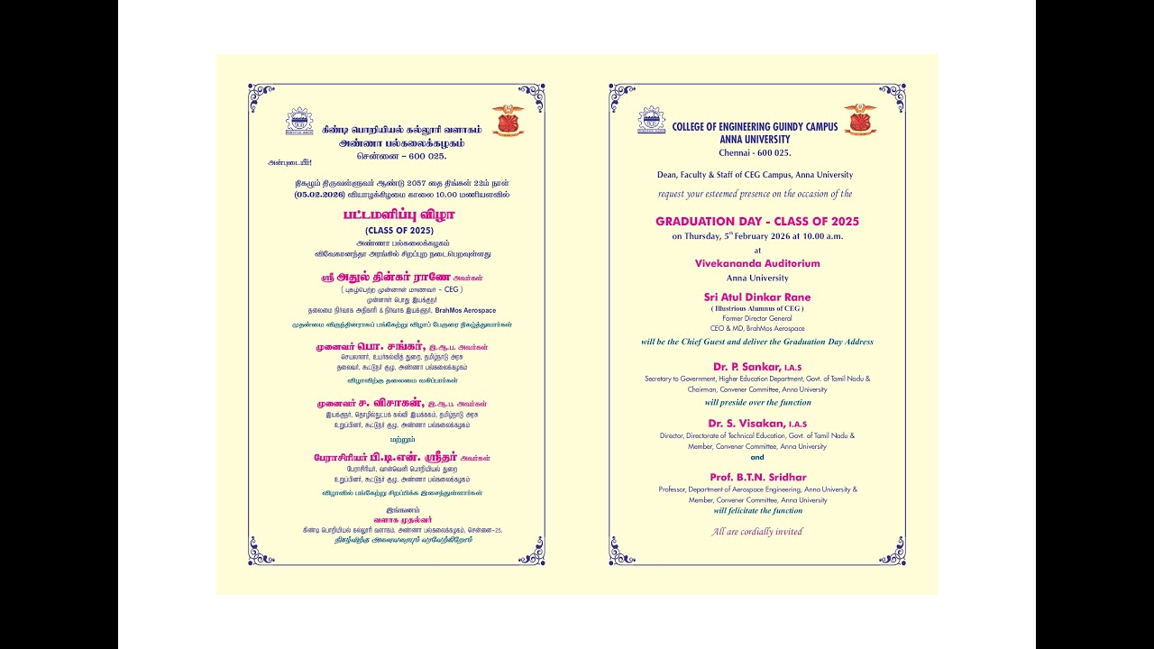 Graduation Day CEG - PG Programmes