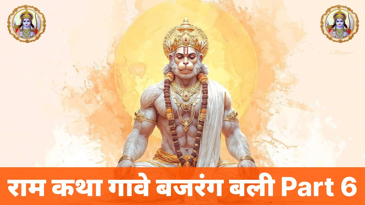 राम कथा गावे बजरंग बली – Part 6 | राम नाम में लीन हनुमान | Hanuman Ram Bhajan