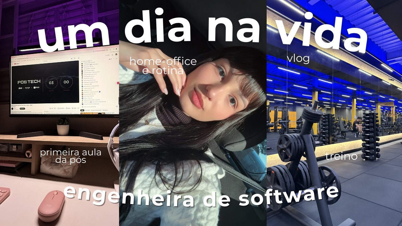 Minha primeira aula na Pós Tech da FIAP | Dia na vida de uma engenheira de software, treino, vlog