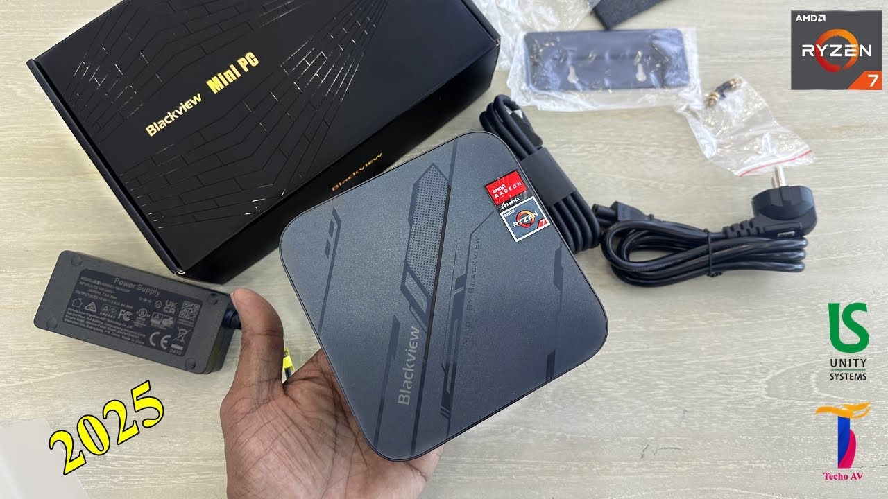 Blackview MP100 Mini PC AMD Ryzen 7 5825U Unboxing and Review | 32GB Ram 1TB NVMe SSD